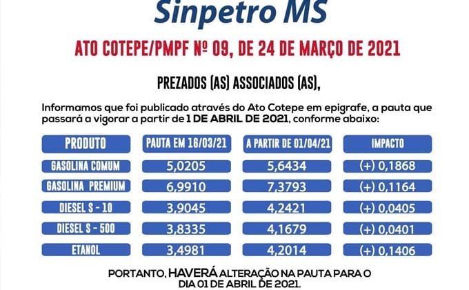 ato pauta combustiveis governo 1